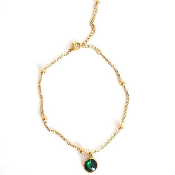 Last Chance! Green Crystal Necklace - Picture 2 of 6